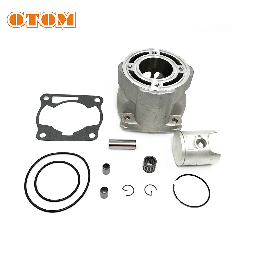 Otom Motorcycle Cylinder Head Assembly With Gaskets Pistons Set For Yamaha Yz80 Yz85 2002-2014