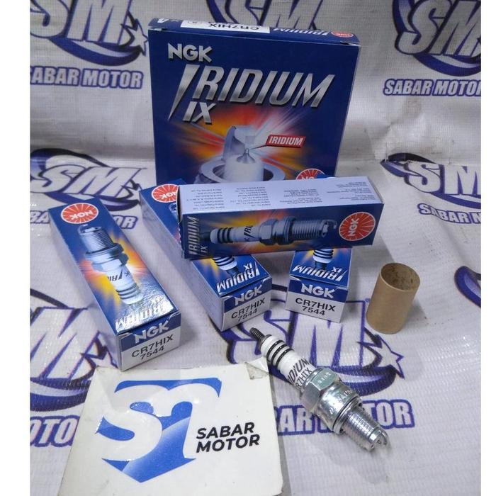 NGK Iridium CR7HIX busi ngk motor mio - mio m3 - mio j - soul gt 125 - gear 125 - fazzio - freego -