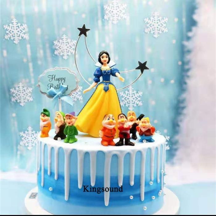 ORIGINAL 8pcs Topper Putri Salju, Topper Snow White, san kue Putri Salju READY STOCK