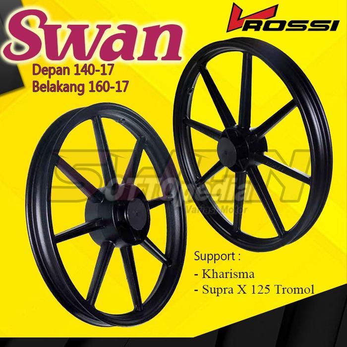 Produk Unggulan] VELG PELEK RACING V ROSSI KHARISMA / KARISMA / SUPRA X 125 PALANG 8 RING 17 LEBAR