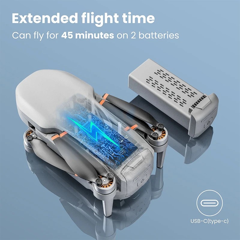 Mini Drone 2 Axis Gimbal 45Min Gps 4K Professional Camera Drones 3-Speed Adjustment Brushless Rc Toy