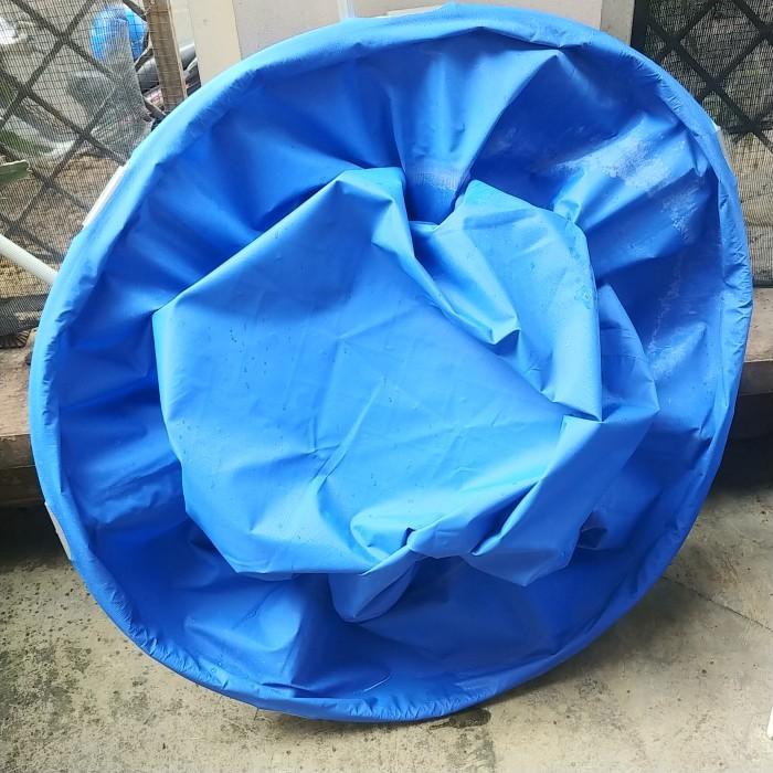 (Variasi) kolam VAT karantina Pulau Ratu Koi full set terpal orchid rucika
