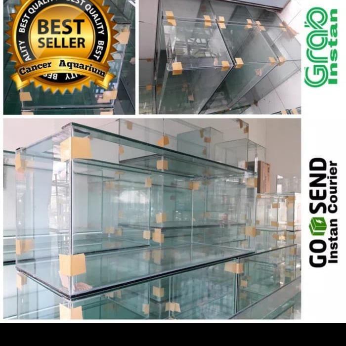 Gojek Grab Aquarium Kaca 100 x 40 x 40 full 5 mm