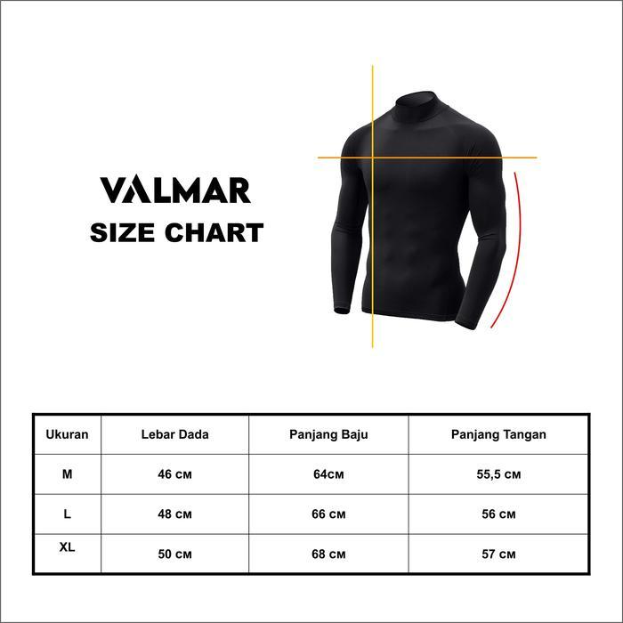 outhealt- Valmar - Baselayer Manset Pria Vlmr Olahraga Classic Lengan Panjang Baju Ketat Sport