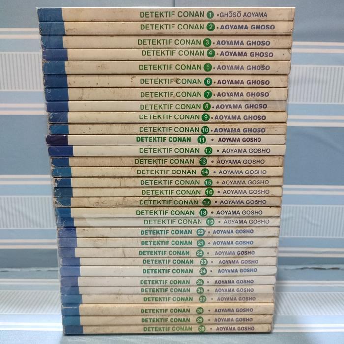 Komik Serial Detektif Conan Paket Nomor 1-30 Lengkap Berurutan
