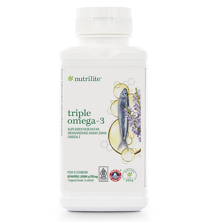 Original Amway Nutrilite Triple Omega 3 - 60 Softgel