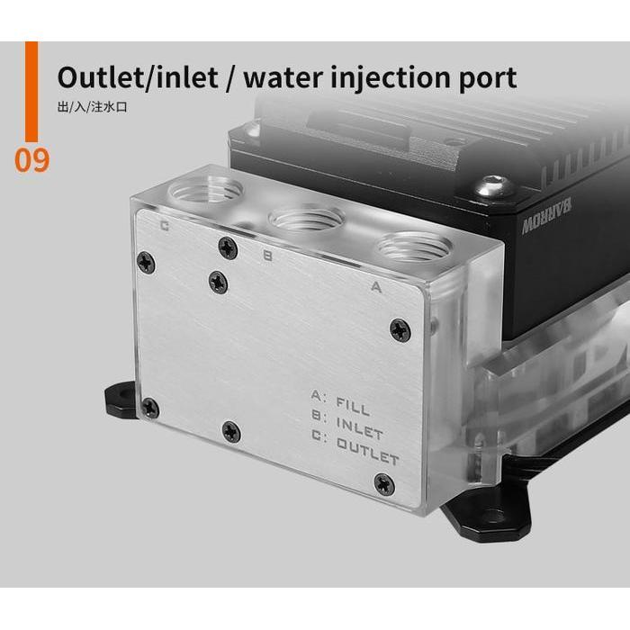 BARROW LTPRKA-04 AMD CPU WATER BLOCK INTEGRATED DDC PUMP AND RESERVOIR