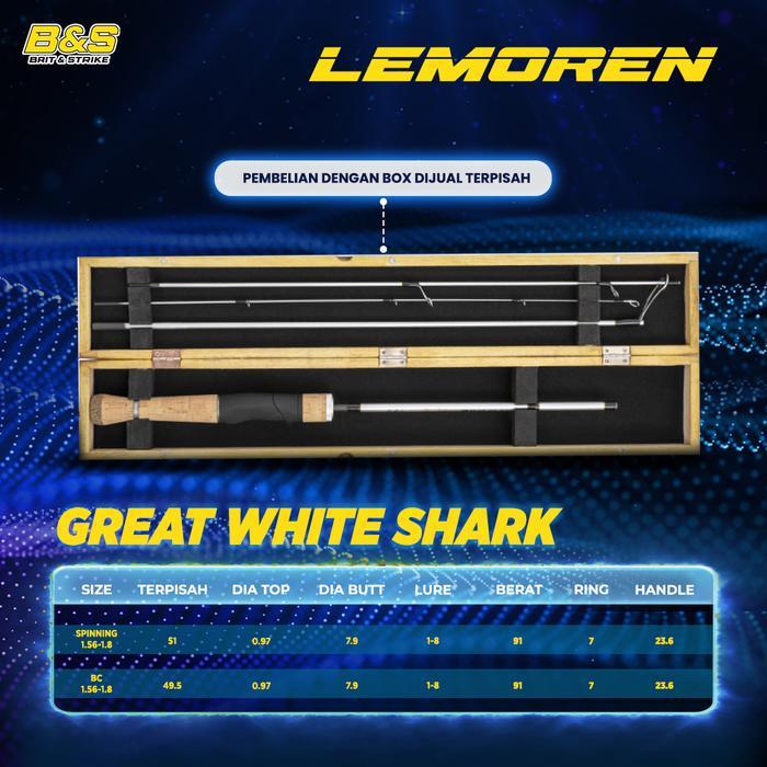 Joran Pancing Ultralight Lemoren Baitha Lure 1-6Lb Joran Travel Rod 1.56M/1.80M Free Box Joran Type