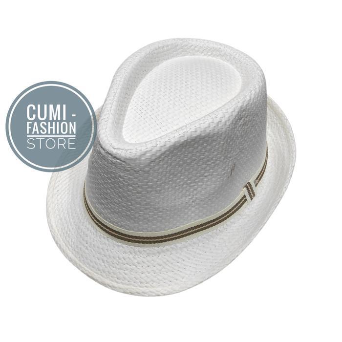 TOPI FEDORA HAT PRIA WANITA DEWASA IMPORT COKLAT