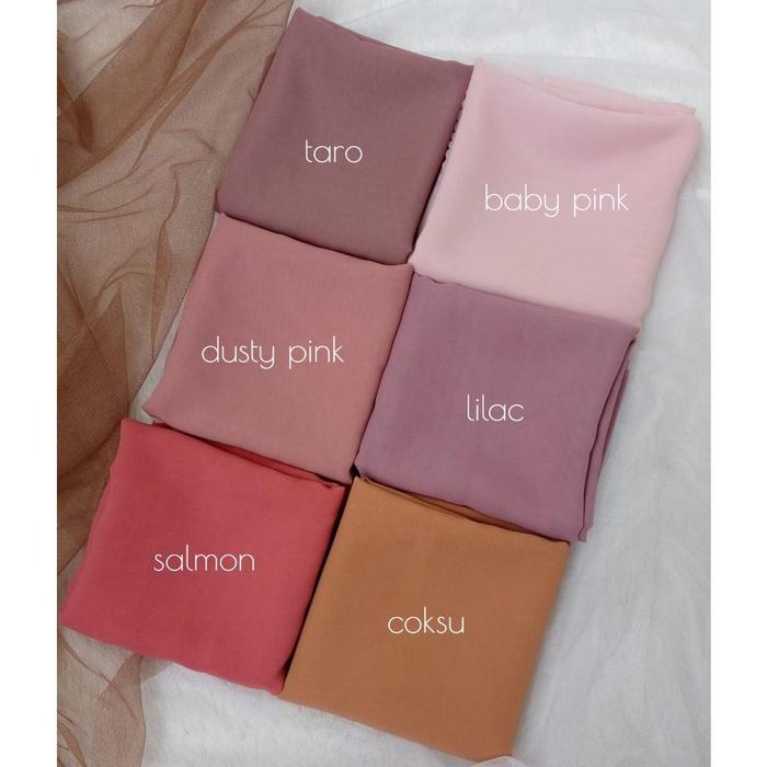 New- Hijab Segi Empat Bella Square Wardah Biru Tosca Mint Jilbab