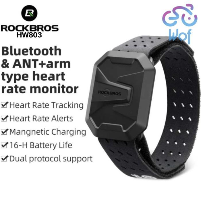 ORIGINAL ROCKBROS HW803 Heart Rate Sensor Monitor OlahSepeda Lari Arm Band Tangan Cycling Heart Rate