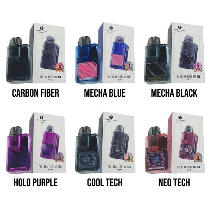 THELEMA ELITE ART POD KIT 40W 1400MAH AUTHENTIC 100% BY LOSTVAPE