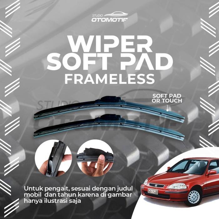 Wiper Civic Ferio Ej 1996-2000 Soft Pad Frameless Zx9 Wiper Ferio
