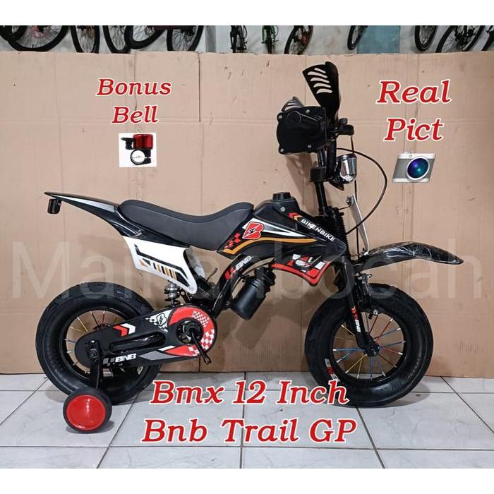 SEPEDA ANAK LAKI LAKI MOTOR TRAIL BMX 12 INCH BNB GP TRAIL