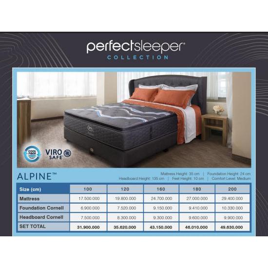 Springbed Serta Alpine Kasur Mattress