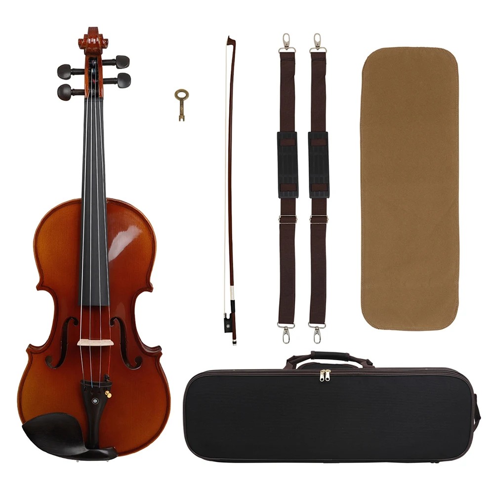 Astonvilla 4/4 Acoustic Violin Handmade Violin Maple Body Violin Fiddle With Case Bow Beginners