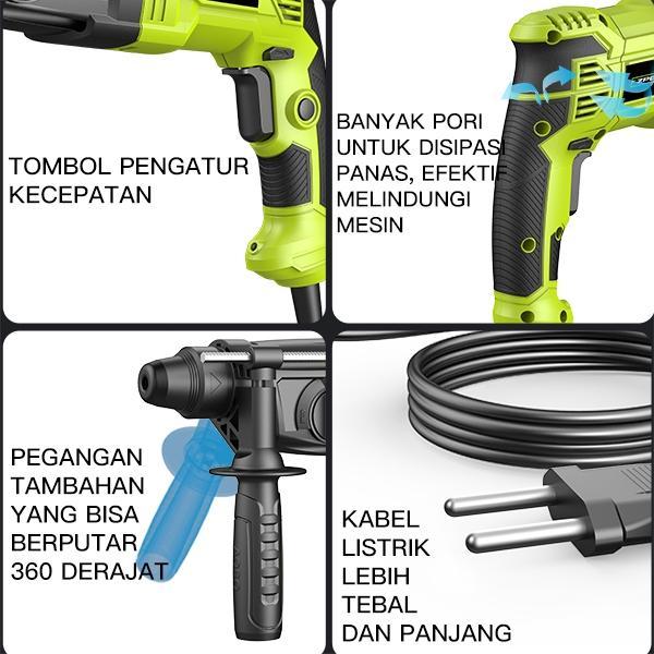 g5ro- CodZper Bor Listrik Mesin Bor Palu Listrik Rotary Hammer Untuk Bobok Beton Tembok
