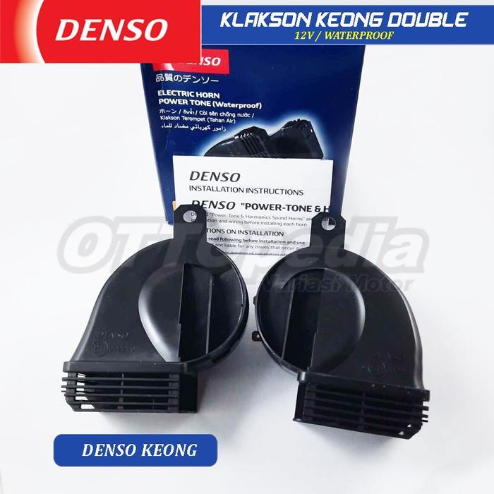 Ready oke] Horn Klakson Denso Waterproof 12V Motor Mobil Bel Keong NMAX Aerox Fazzio Beat Scoopy