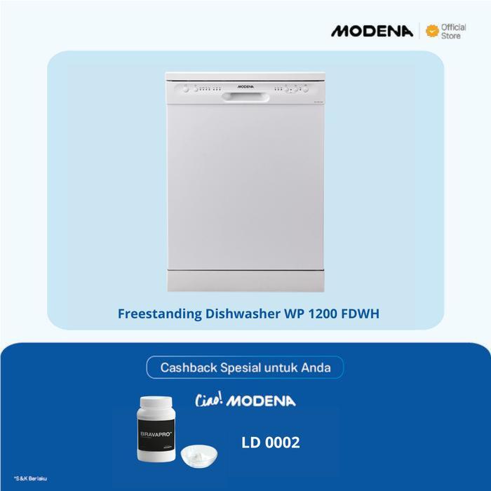 MODENA WP 1200 FDWH mesin pencuci piring atau dishwasher