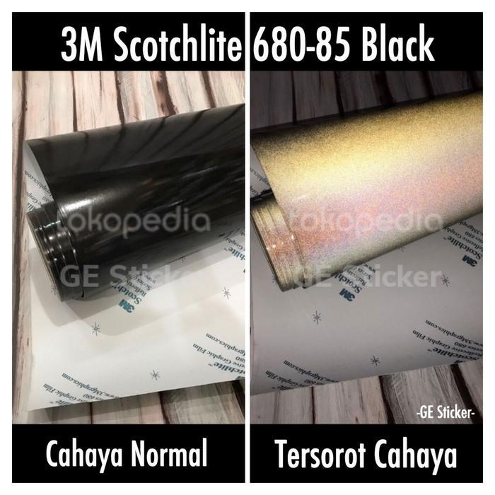 SCOTCHLITE REFLECTIVE SHEETING 3M 680 - 85 BLACK 60CM SKOTLET ROLL