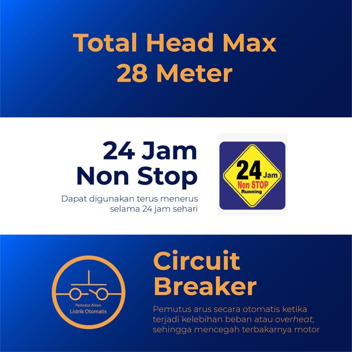 SHIMIZU JET 100 BIT Mesin Pompa Air - Untuk sumur kedalaman 11 meter