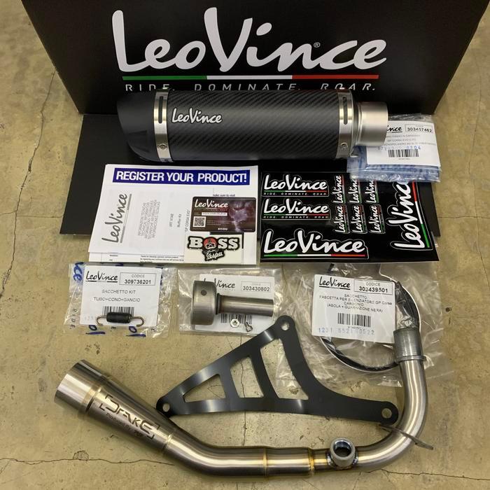 Knalpot Leovince GP Corsa Evo Carbon Vespa Iget