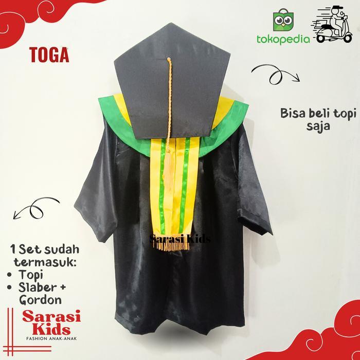 New- Toga wisuda anak jubah wisuda anak tk sd laki perempuan kostum wisuda