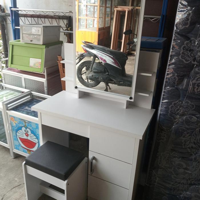 Meja Rias Kaca Cermin Geser - Bandung Saja