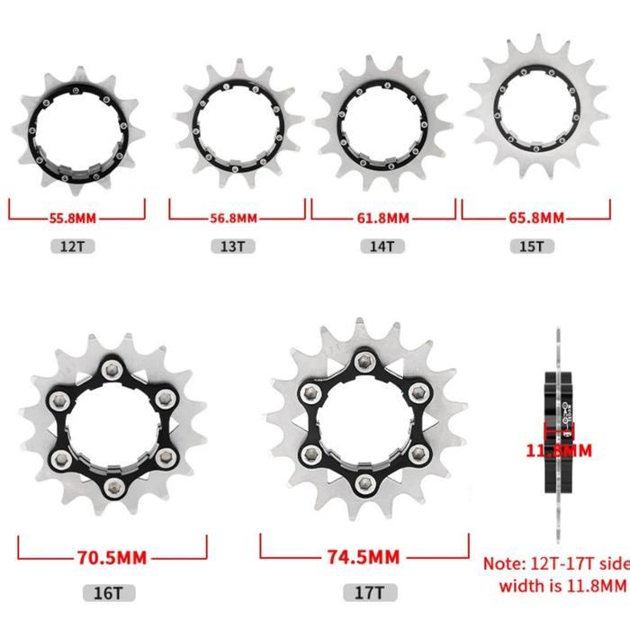 Muqzi Cog Single Speed Adaptor Gear Single Speed Sepeda Bmx Fixie Mtb
