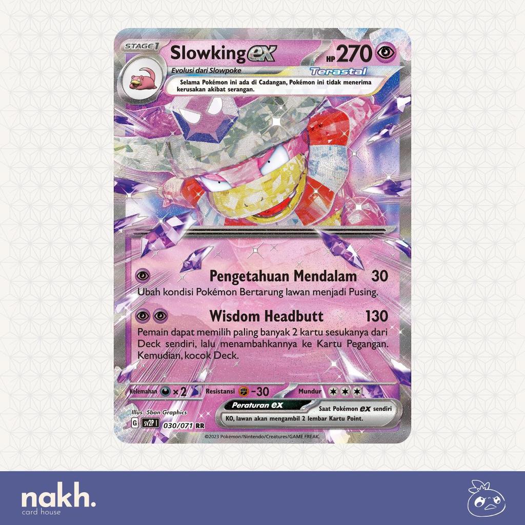 Kartu Pokemon TCG Indonesia Mara Bahaya Salju sv2p 030/071 Slowking ex