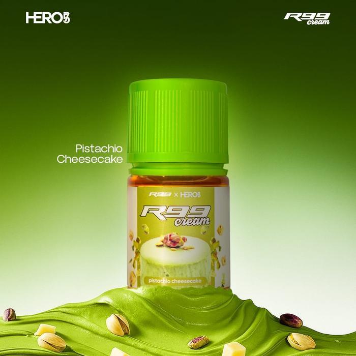 R99 CREAM PISTACHIO CHEESECAKE 60ML BY HERO57 x VAPEBOSS