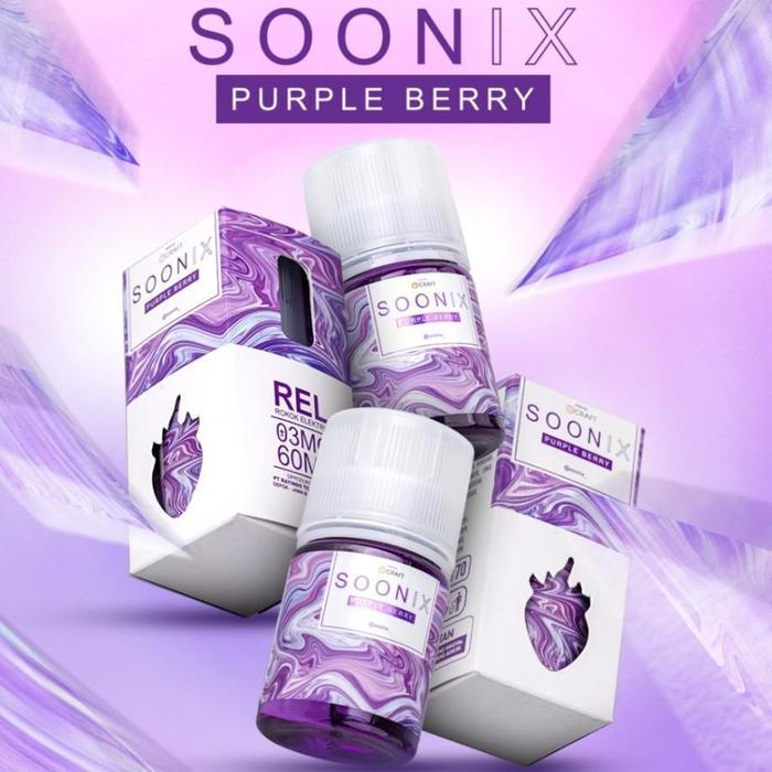 SOONIX PURPLE BERRY 60ML 3MG BY RCAFT