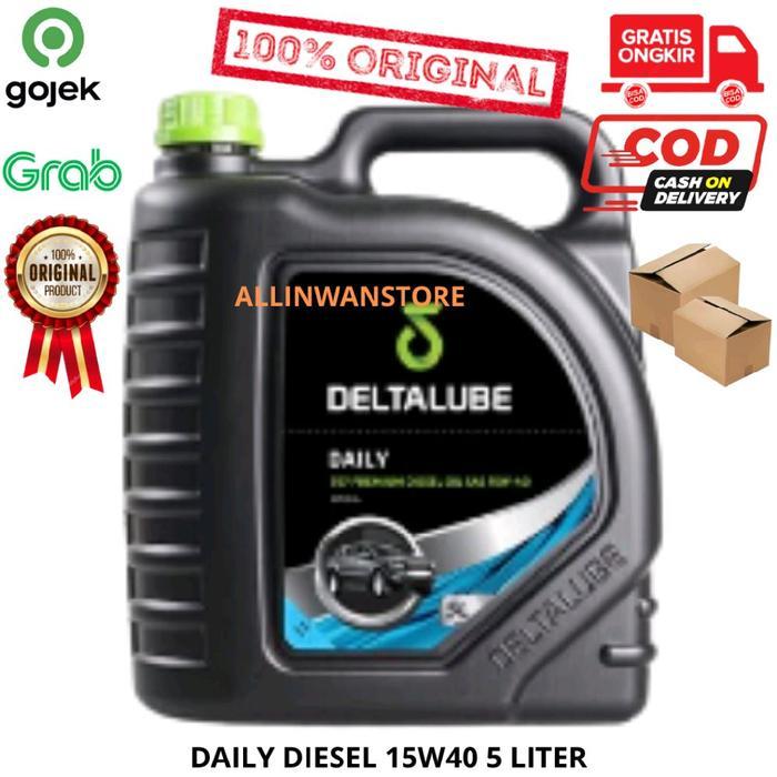 OLI DELTALUBE 757 PREMIUM DIESEL SAE 15W40 API CI-4 (UNTUK DIESEL) 5L (5 Liter) ORIGINAL 100% Car