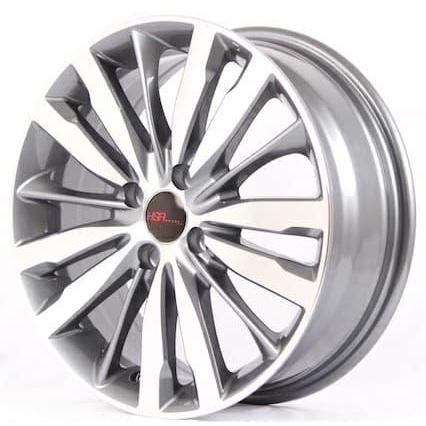 Velg Mobil Ring 16 HSR RS Lebar Pelek 6 Lubang Baut 4 Grey Polis