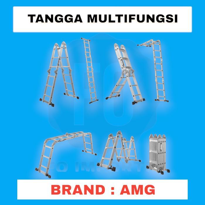 Tangga Lipat Multifungsi AMG 3,7 METER / TANGGA ALUMINIUM 3.7Meter AMG