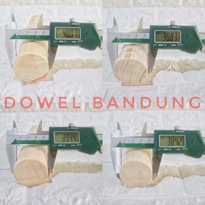 porxx- Dowel Kayu Jati Belanda Diameter 40 Mm Panjang 120 Cm Kayu Dowel 4 Cm