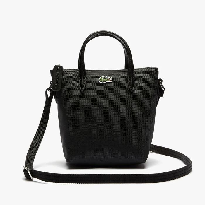 Lacoste L.12.12 Concept Petit Piqu Coated Canvas Mini Zip Tote Bag