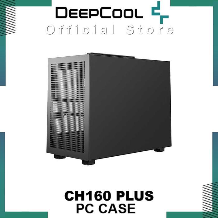 DEEPCOOL CH160 PLUS BLACK M-ATX CASING KOMPUTER