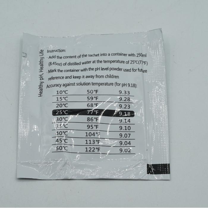 PH BUFFER 9.18 250ML 25C POWDER FOR PH TEST METER MEASURE CALIBRATION SOLUTION CALIBRATION POINT -