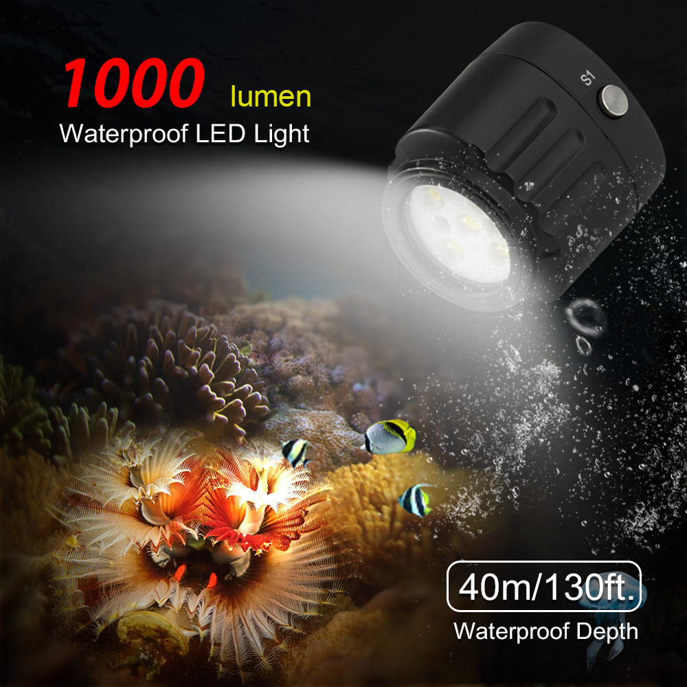 - Seafrogs Sl-18 1000Lm Waterproof Led Light 7500K Photography Fill