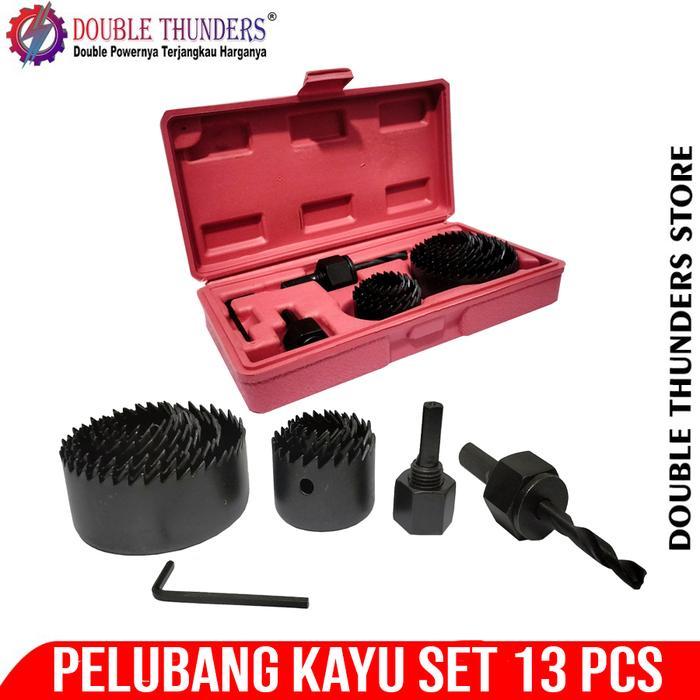 Tekiro Tools - Hole Saw Set 13Pcs Mata Bor Kayu Mata Bor Pipa Hidroponik