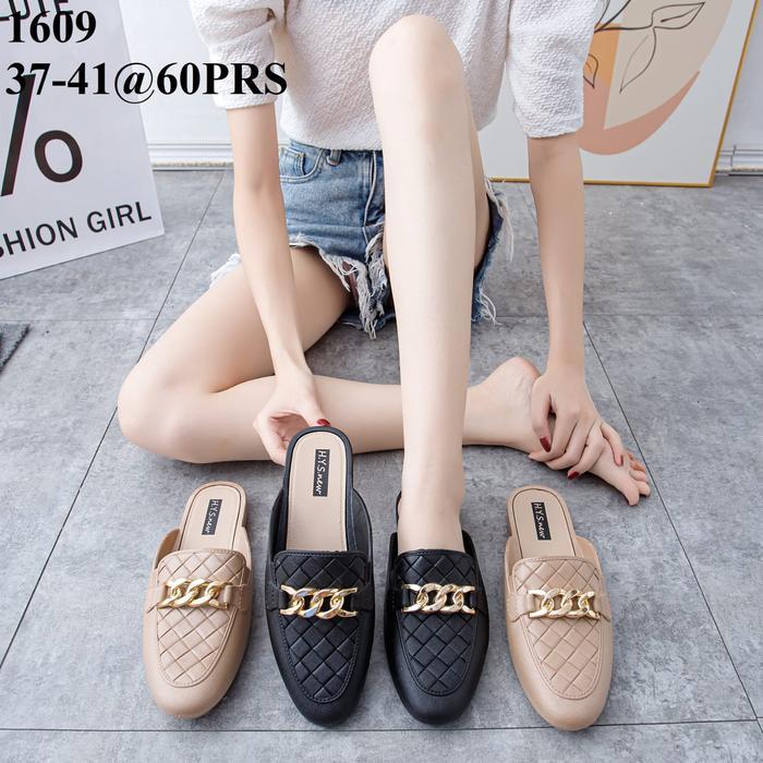 TERMURAH Sepatu sandal karet impor wanita HYS 1609-1 ori size 37-41 Sepatu perempuan Shoes