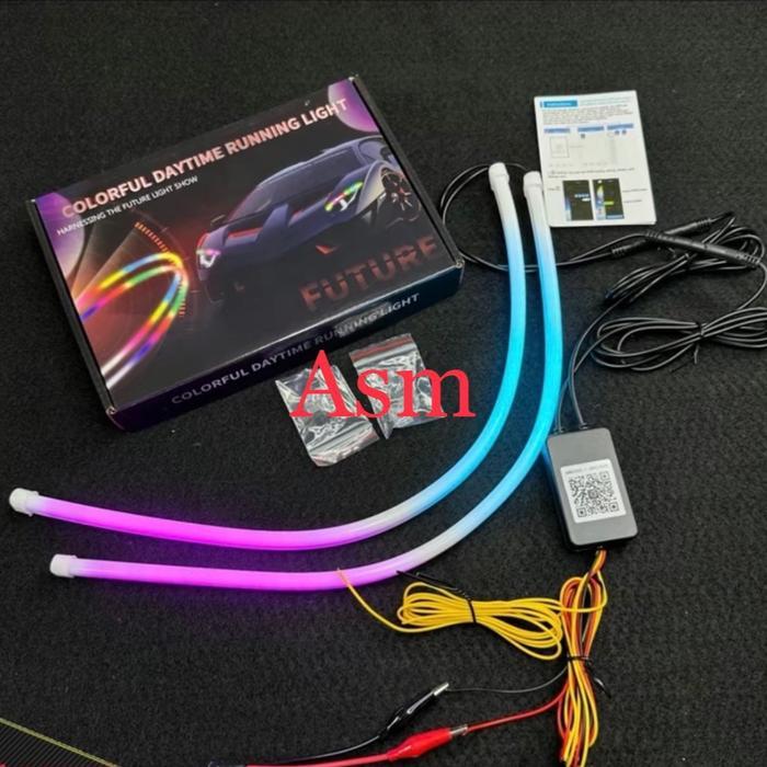 Terhemat Lampu Alis 30Cm Led Drl Alis Flexible Lampu Alis Running Alis Running Bluetooth Welcome +