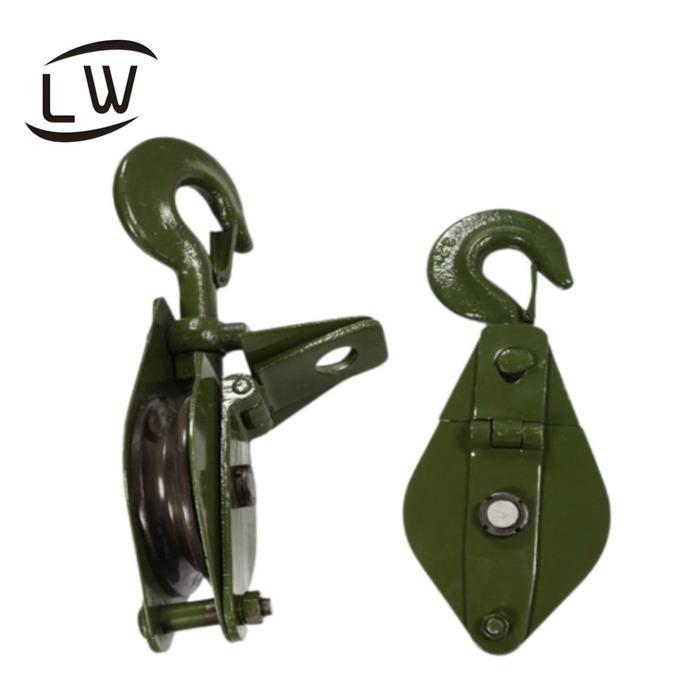 Single Wheel Pulley Block / Katrol Kapal Barang Derek 1 Ton