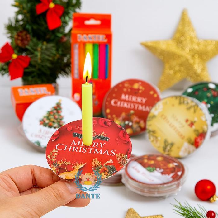 Lilin Kecil Natal Dan Tatakan