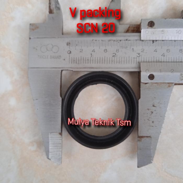 Seal V packing sanchin / karet seal piston flunger sanchin pompa steam