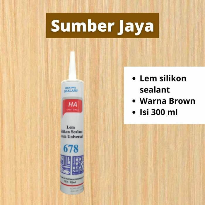 naturplus- Silicone Sealant Brown Coklat 300 Ml Kaca