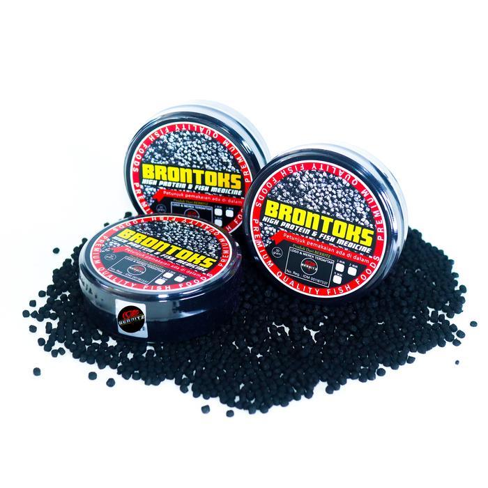 BERRITZ Pelet Brontoks Makanan Ikan Channa Booster Cabung/Bunga dan Batik Channa Maru Yellow dan Red