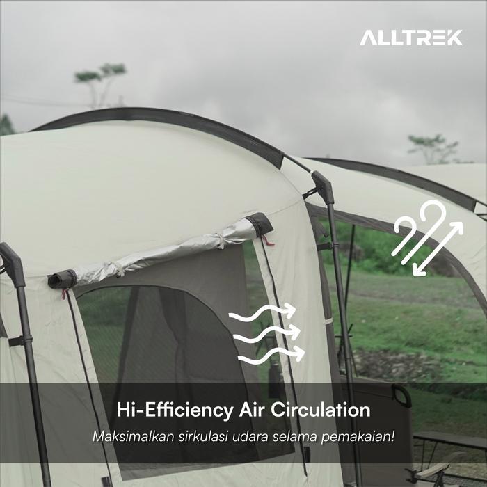 ALLTREK Tenda Camping ECLIPTA Tunnel 4P Double Layer Waterproof Tent