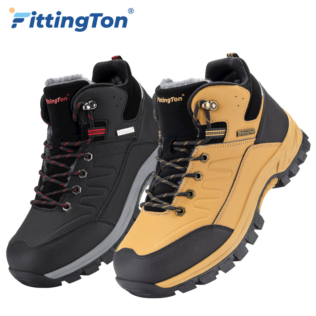 Wide Men'S Winter Boots Thick Warm Snow Boots Anti-Slip Comfortable Fur D Boots Outdoor Winter Shoes